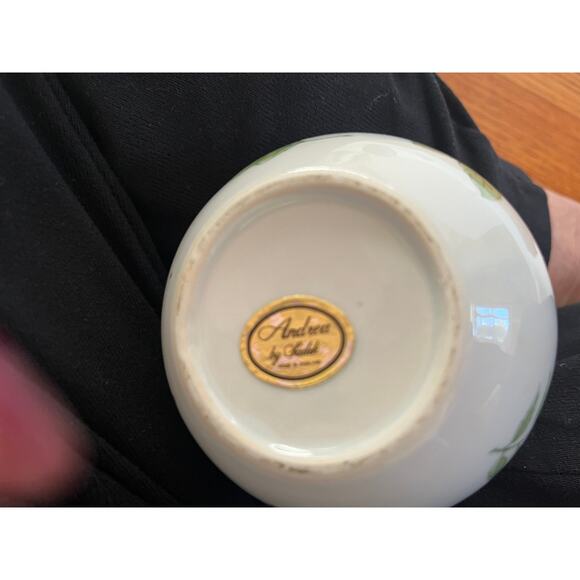 Andrea by‎ Sadek leaf pattern sugar and creamer RARE No chips or cracks - Picture 5 of 6